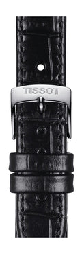 Tissot Carson Premium Lady Silver Dial Black Leather Strap Watch For Women - T122.210.16.033.00