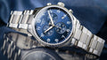 Tissot T Sport Chrono XL Classic Blue Dial Silver Steel Strap Watch For Men - T116.617.11.047.01