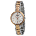 Tissot T Lady Flamingo Lady Mother of Pearl Dial Two Tone Steel Strap Watch For Women - T094.210.22.111.00