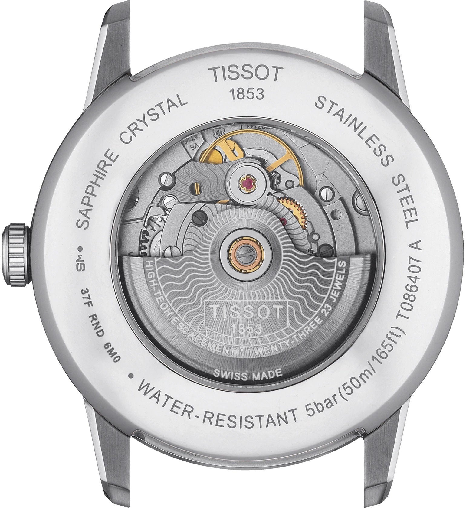 Tissot Luxury Powermatic 80 Watch For Men - T086.407.11.031.00