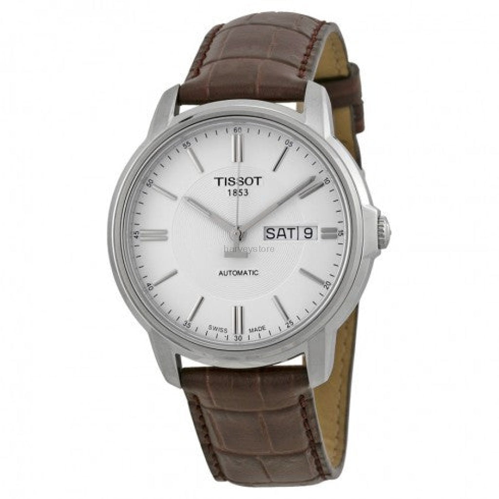 Tissot Automatics III Steel White Dial Watch For Men - T065.430.16.031.00