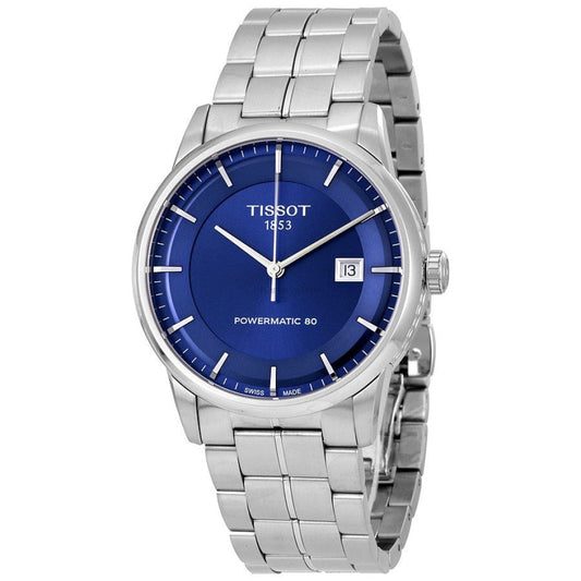 Tissot Luxury Powermatic 80 Blue Dial Watch For Men - T086.407.11.041.00