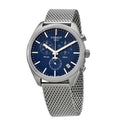 Tissot PR 100 Chronograph Blue Dial Silver Mesh Bracelet Watch for Men - T101.417.11.041.00