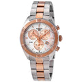 Tissot PR 100 Sport Chic Chronograph Mother of Pearl Dial Two Tone Steel Strap Watch for Women - T101.917.22.151.00