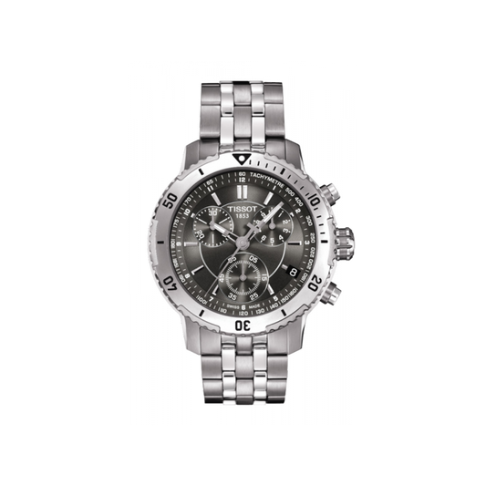 Tissot PRS 200 Grey Dial Chronograph Watch For Men - T067.417.11.051.00