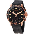 Tissot Seaster 1000 Chronograph Black Dial Black Rubber Strap Watch For Men - T120.417.37.051.00