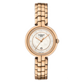 Tissot T Lady Flamingo Mother of Pearl Dial Rose Gold Steel Strap Watch For Women - T094.210.33.116.02