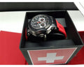 Tissot T Race Chronograph Black Dial Red Rubber Strap Watch for Men - T048.417.27.057.01