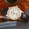 Tissot Le Locle Automatic Ivory Dial Brown Leather Strap Watch For Men - T41.5.413.73