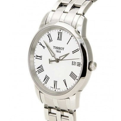 Tissot T Classic Dream White Dial Silver Steel Strap Watch for Men - T033.410.11.013.01