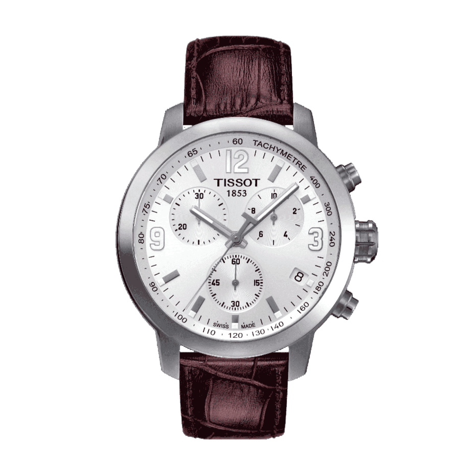 Tissot PRC 200 Chronograph White Dial Watch For Men - T055.417.16.017.01