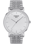 Tissot T Classic Everytime White Dial Silver Steel Strap Watch for Men - T109.610.11.031.00