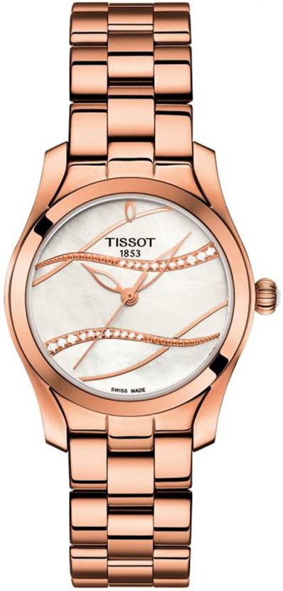 Tissot T Wave T Lady Mother of Pearl Dial Watch For Women - T112.210.33.111.00