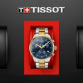 Tissot Chrono XL Classic Blue Dial Two Tone Steel Strap Watch for Men - T116.617.22.041.00