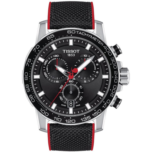 Tissot Supersport Vuelta Special Edition Chrono Black Dial Black Nylon Strap Watch for Men - T125.617.17.051.01