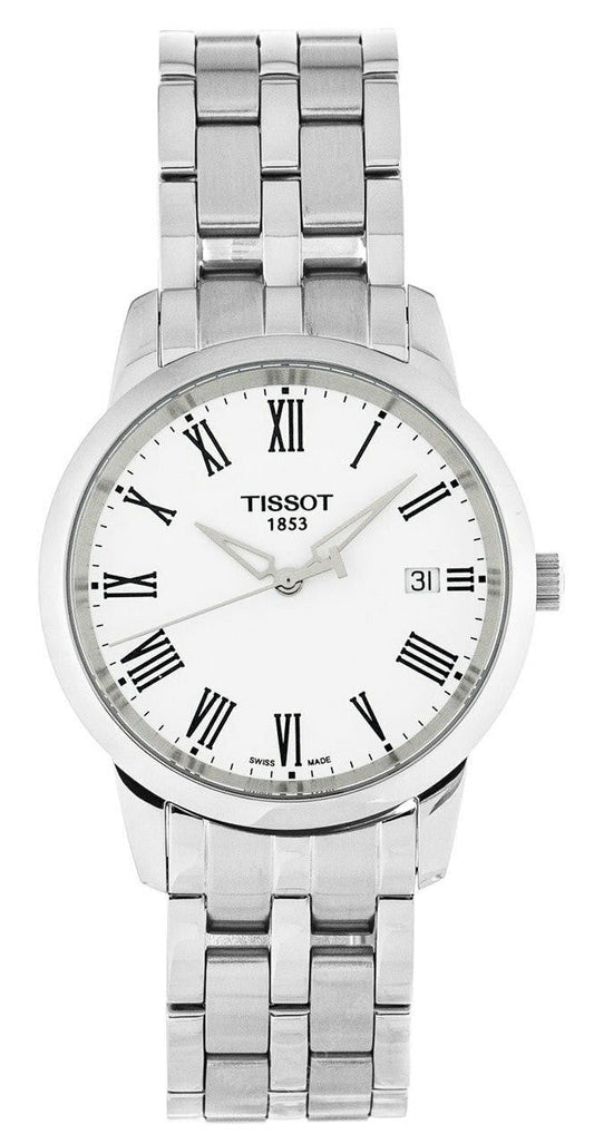 Tissot T Classic Dream White Dial Silver Steel Strap Watch for Men - T033.410.11.013.01