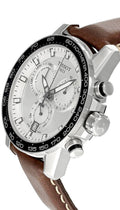 Tissot Supersport Chrono Silver Dial Brown Leather Strap Watch for Men - T125.617.16.031.00