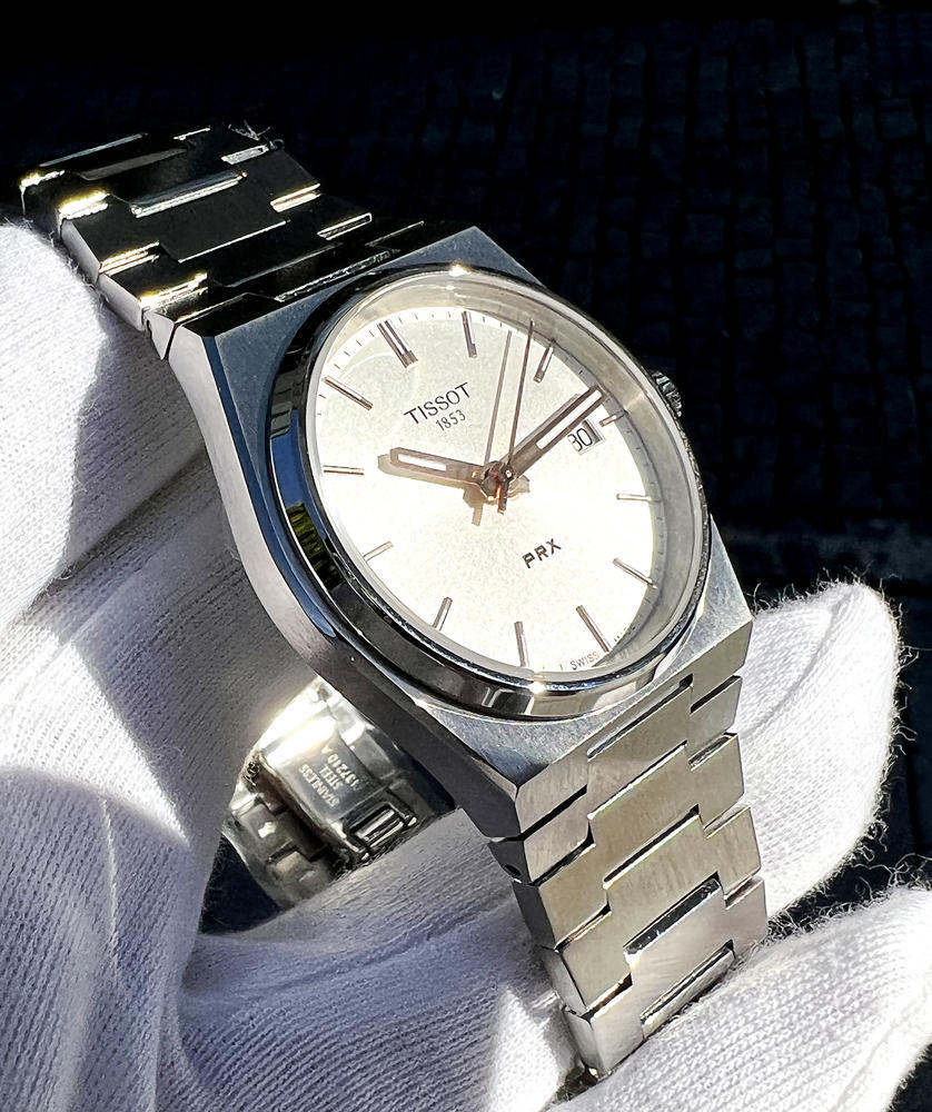 Tissot PRX Quartz Silver Dial Silver Steel Strap Watch For Women - T137.210.11.031.00