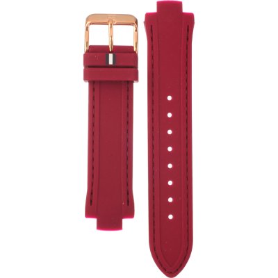 Tommy Hilfiger Claudia Red Dial Two Tone Steel Strap Watch for Women - 1781744