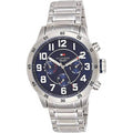 Tommy Hilfiger Trent Quartz Blue Dial Silver Steel Strap Watch for Men - 1791053