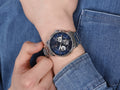 Tommy Hilfiger Keagan Quartz Blue Dial Silver Steel Strap Watch for Men - 1791293