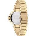 Tommy Hilfiger Angela White Dial Gold Steel Strap Watch for Women - 1782128