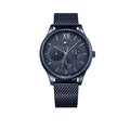 Tommy Hilfiger Damon Quartz Blue Dial Blue Mesh Bracelet Watch for Men - 1791421