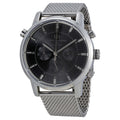 Tommy Hilfiger Harrison Quartz Grey Dial Silver Mesh Bracelet Watch for Men - 1790877