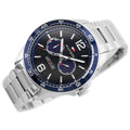 Tommy Hilfiger Erik Chronograph Blue Dial Silver Steel Strap Watch for Men - 1791366