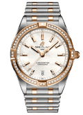 Breitling Chronomat 32 Diamonds Mother of Pearl Dial Two Tone Steel Strap Watch for Women - U77310591A2U1