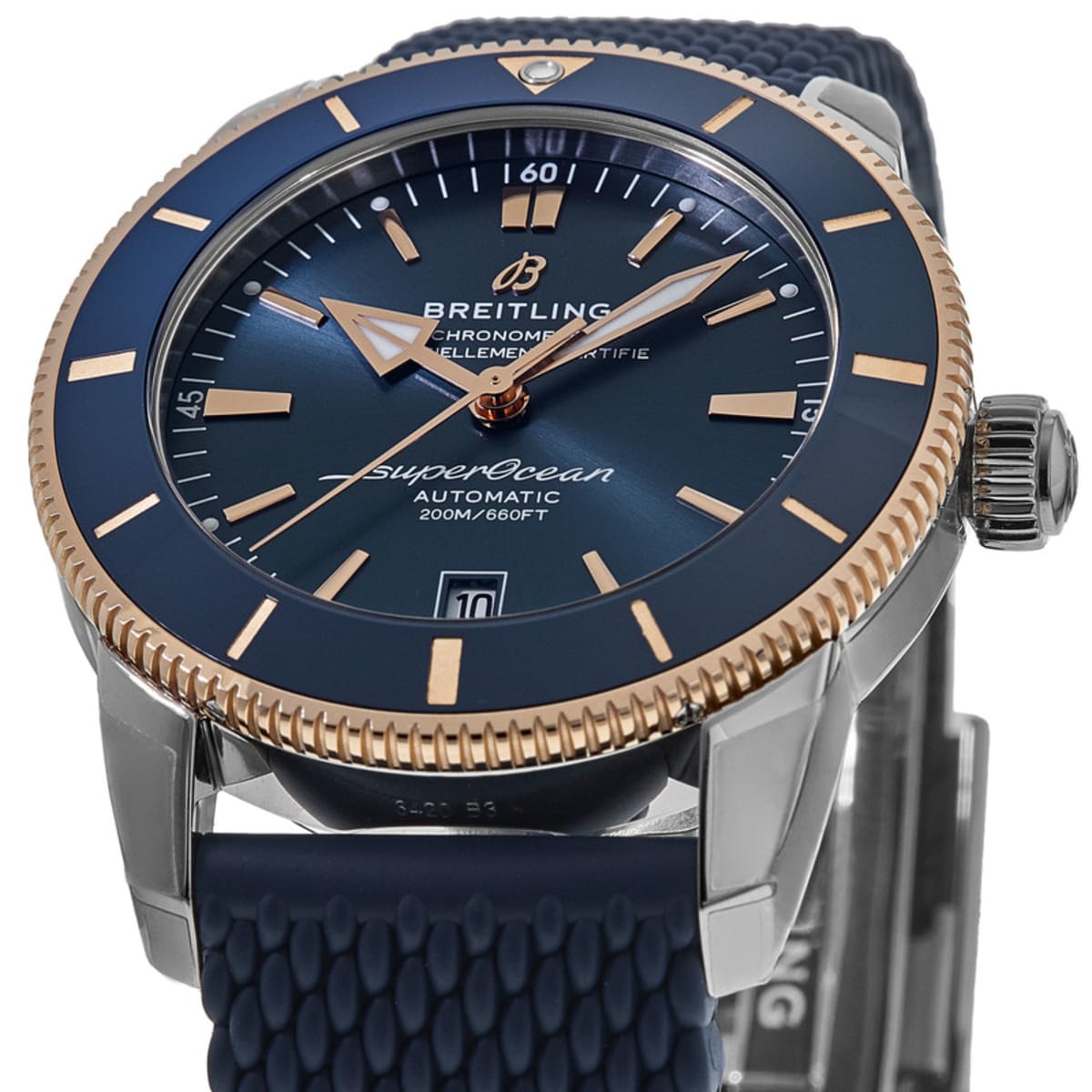 Breitling Superocean Heritage B20 Automatic 42 Blue Dial Blue Mesh Bracelet Watch for Men - UB2010161C1S1