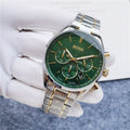 Hugo Boss Champion Chronograph Green Dial Two Tone Steel Strap Watch for Men - 1513878