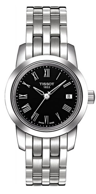 Tissot T Classic Dream Black Dial Silver Steel Strap Watch for Men - T033.410.11.053.01