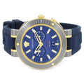 Versace V Extreme Chronograph Blue Dial Blue Rubber Strap Watch for Men - VCN010017