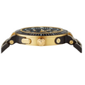 Versace V Extreme Pro Black Dial Two Tone Steel Strap Watch for Men - VCN040017