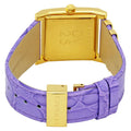 Versace Day Glam Chronograph Gold Dial Purple Leather Strap Watch for Women - VQF040015