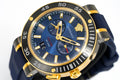 Versace V Extreme Chronograph Blue Dial Blue Rubber Strap Watch for Men - VCN010017