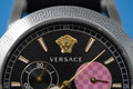 Versace Sport Tech Chronograph Black Dial Black Rubber Strap Watch for Women - VELT00619