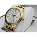 Versace Univers Quartz White Dial Gold Steel Strap Watch for Men - VEBK00518