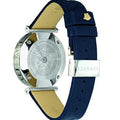 Versace V-Twist Quartz Blue Dial Blue Leather Strap Watch for Women - VELS00119