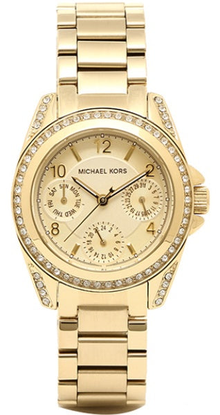 Michael Kors Blair Gold Dial Gold Steel Strap Watch for Women - MK5639