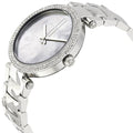 Michael Kors Parker Mother of Pearl Silver Steel Strap Watch for Women - MK6424