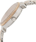 Guess Enchanting Diamonds Silver Dial Two Tone Steel Strap Watch for Women - W0305L3