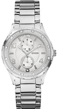 Guess Siren White Dial Silver Steel Strap Watch for Women - W0442L1