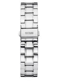 Guess Mini Sunrise Silver Dial Silver Steel Strap Watch For Women - W0448L1