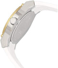 Guess Zena Analog White Dial White Rubber Strap Watch For Women - W1094L1