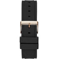 Guess Overdrive Black Dial Black Rubber Strap Watch for Women - W0149L4