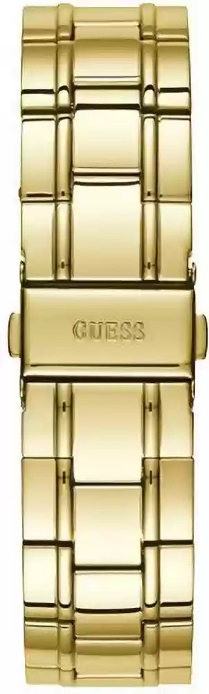 Guess Bedazzle Diamonds Gold Dial Gold Steel Strap Watch For Women - W1097L2