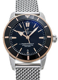 Breitling Superocean Heritage B20 Automatic 44 Black Dial Silver Mesh Bracelet Watch for Men - UB2030121B1A1