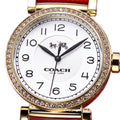 Coach Madison White Dial Red Leather Strap Watch for Women - 14502400